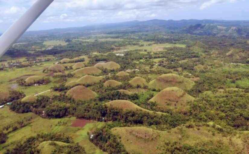 ボホール島　上空