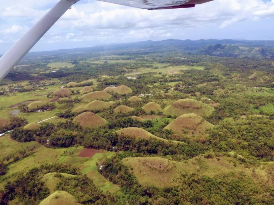 ボホール島　上空