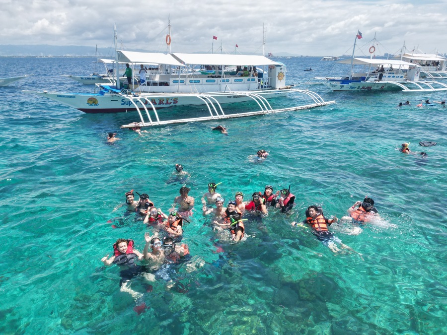 【セブ島/1日】天国に一番近い『パンダノン島』と『ヒルトゥガン島』の豪華2島巡り☆シュノーケリング＆BBQランチ付《送迎あり・日本人スタッフ同行◎》（No.15）